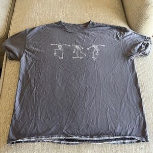 Full Tilt Grey skeleton oversized shirt